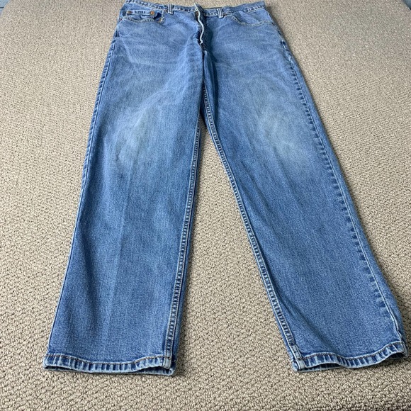 Levi's 550 Mens Jeans Size 38X32 Blue Medium Wash Denim Straight Leg Pockets - Picture 1 of 10